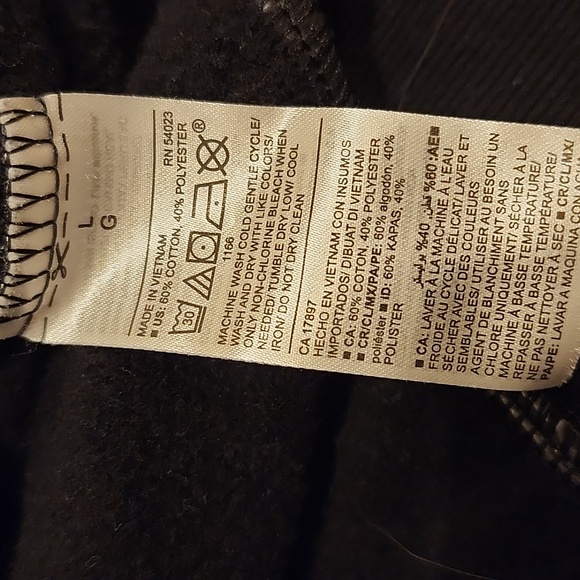 Black Crewneck Sweatshirt, womens large - Picture 4 of 5